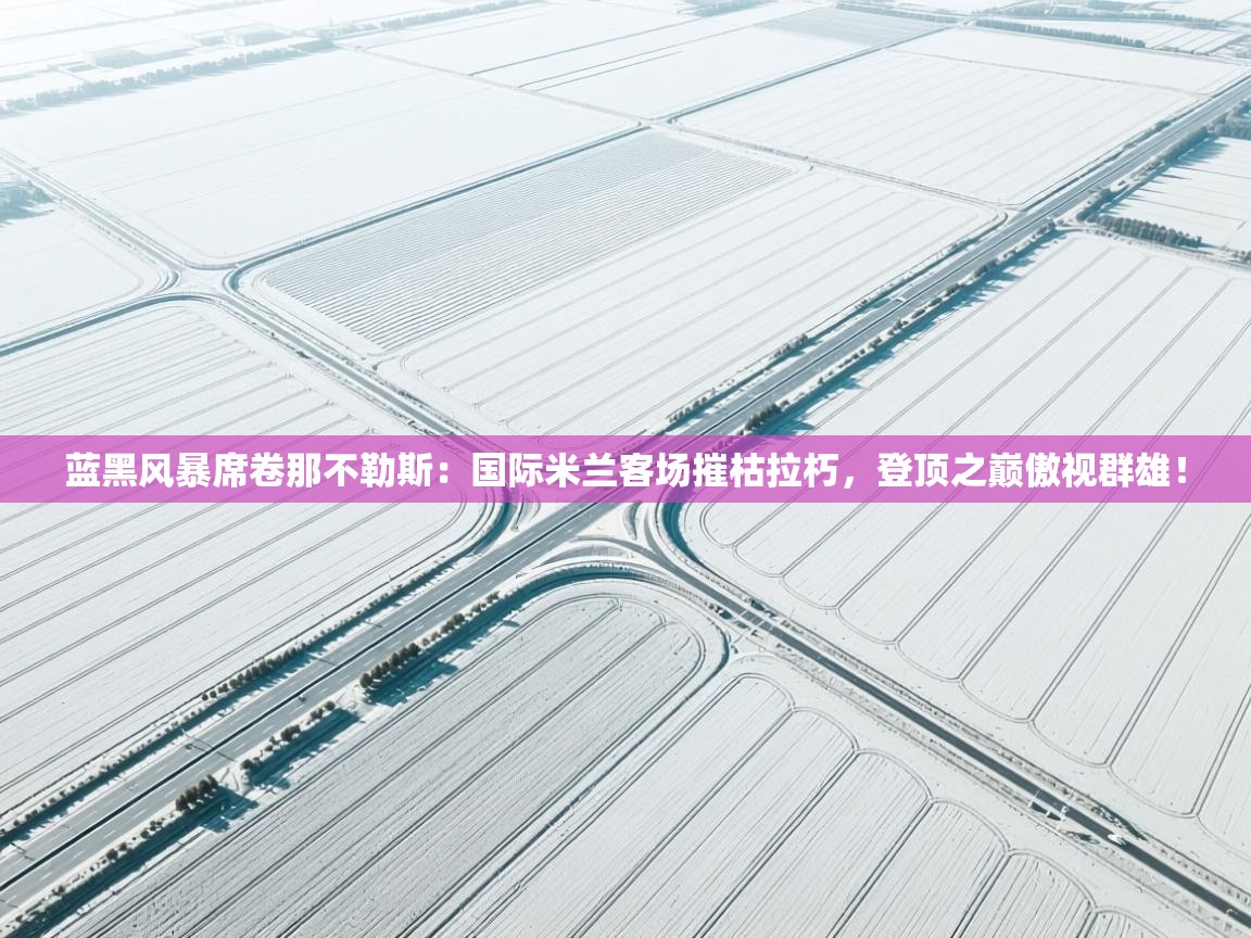 蓝黑风暴席卷那不勒斯：国际米兰客场摧枯拉朽，登顶之巅傲视群雄！  第1张